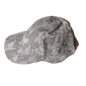 Lululemon Fast Free Run Camo Adjustable Hat Lightweight OS Gray Neutral Athletic